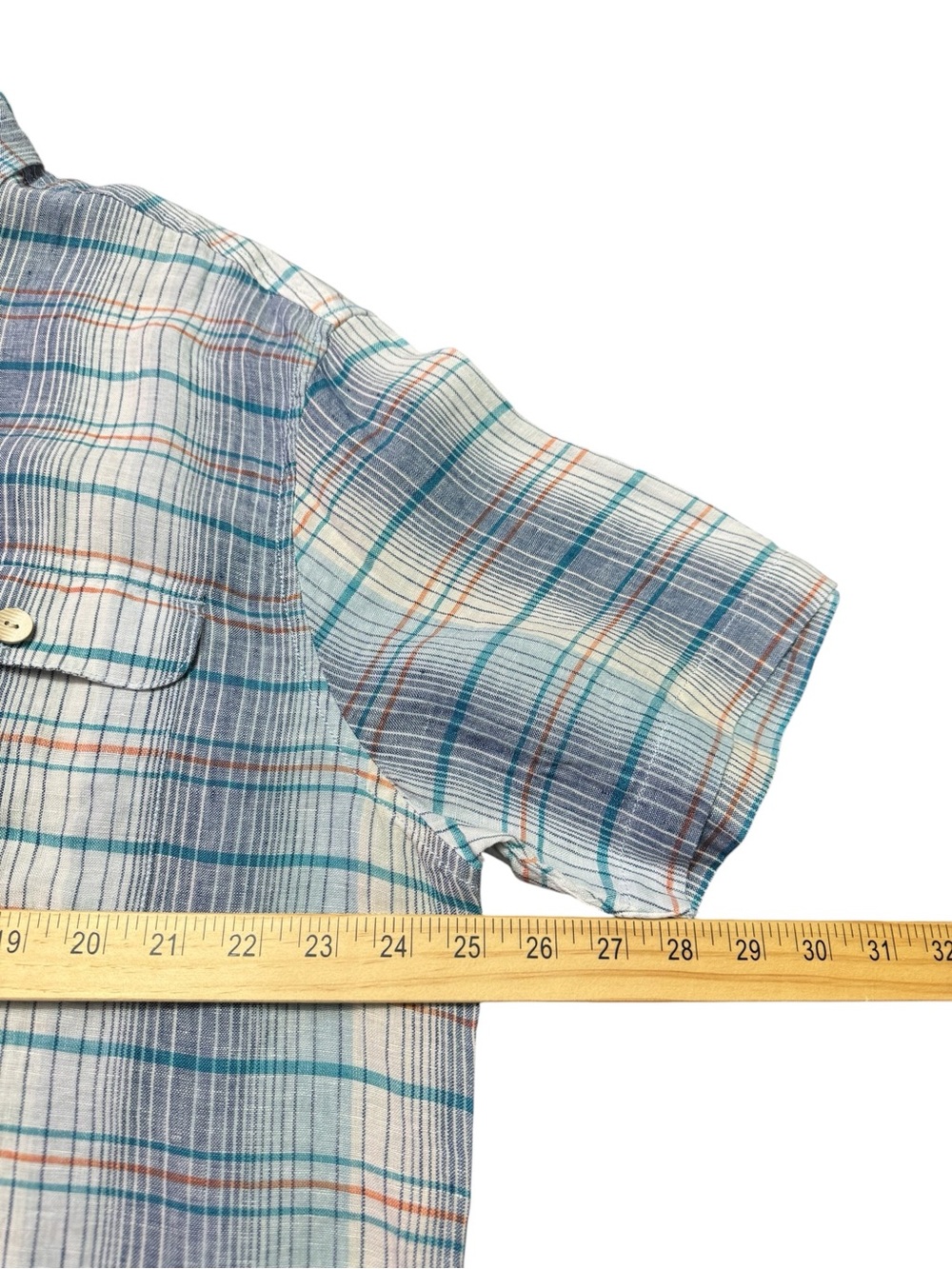 Tommy Bahama Paradigm Plaid Shirt 100% Linen - Picture 9 of 10